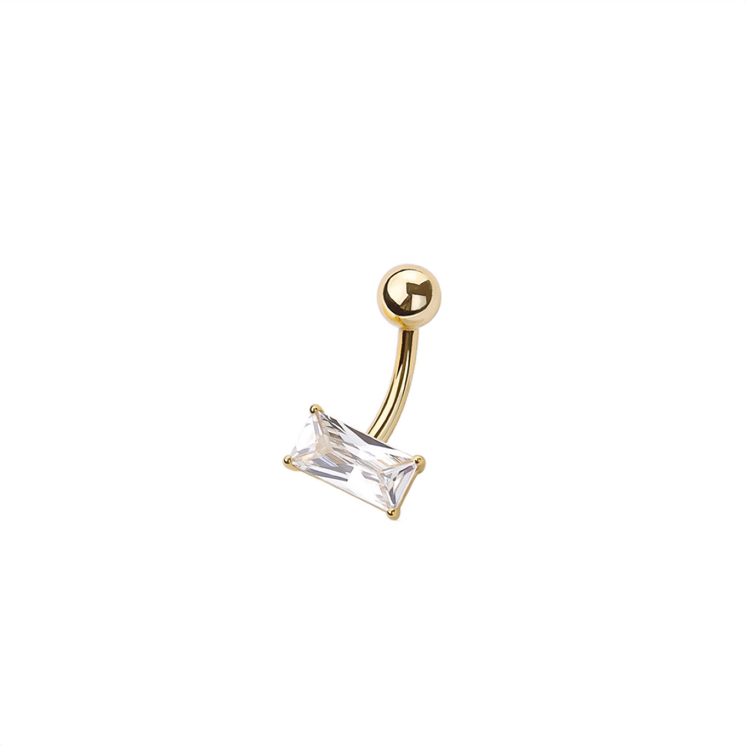 Baguette Belly Button Ring