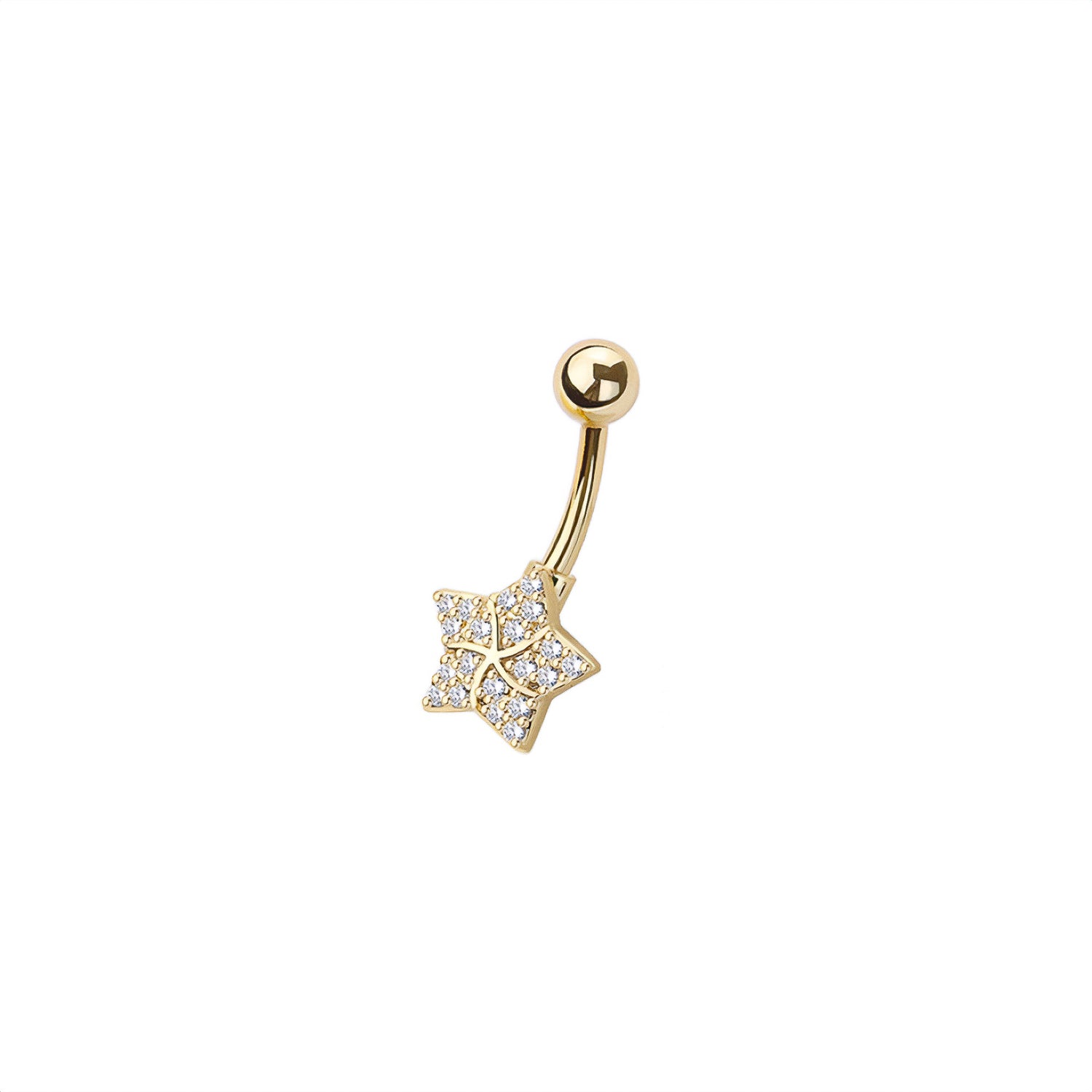 Star Belly Button Ring