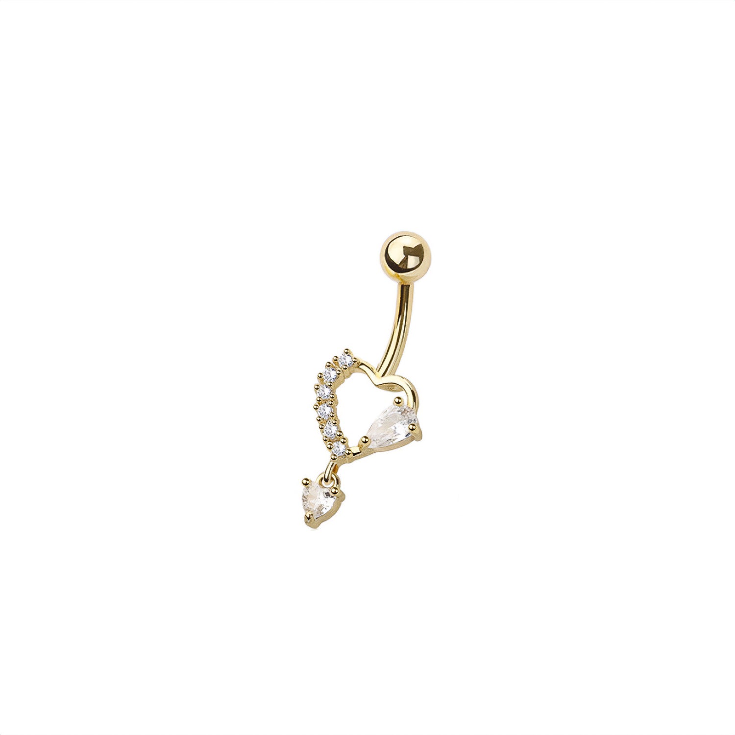 Heart Belly Button Ring