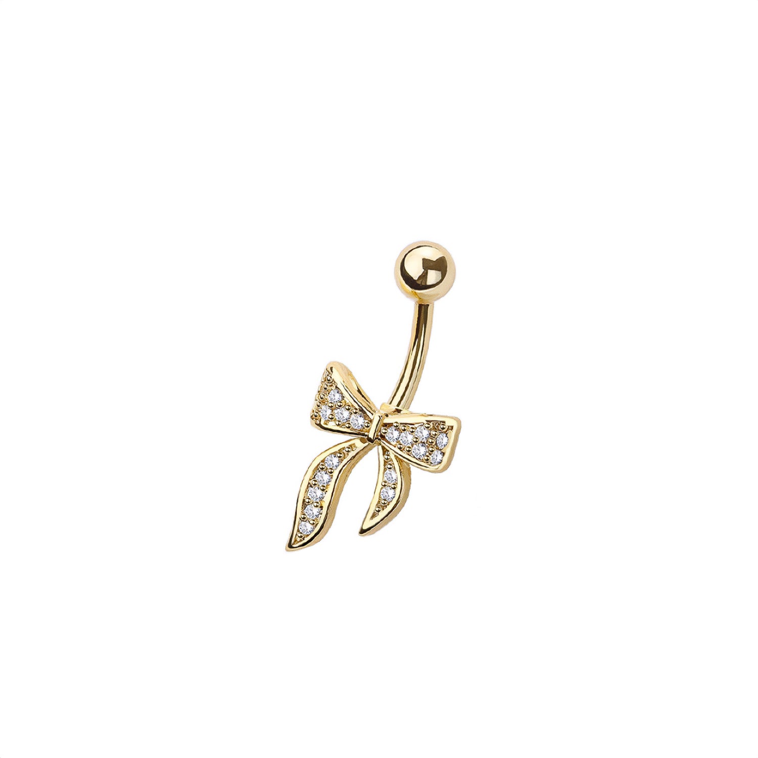 Ribbon Belly Button Ring
