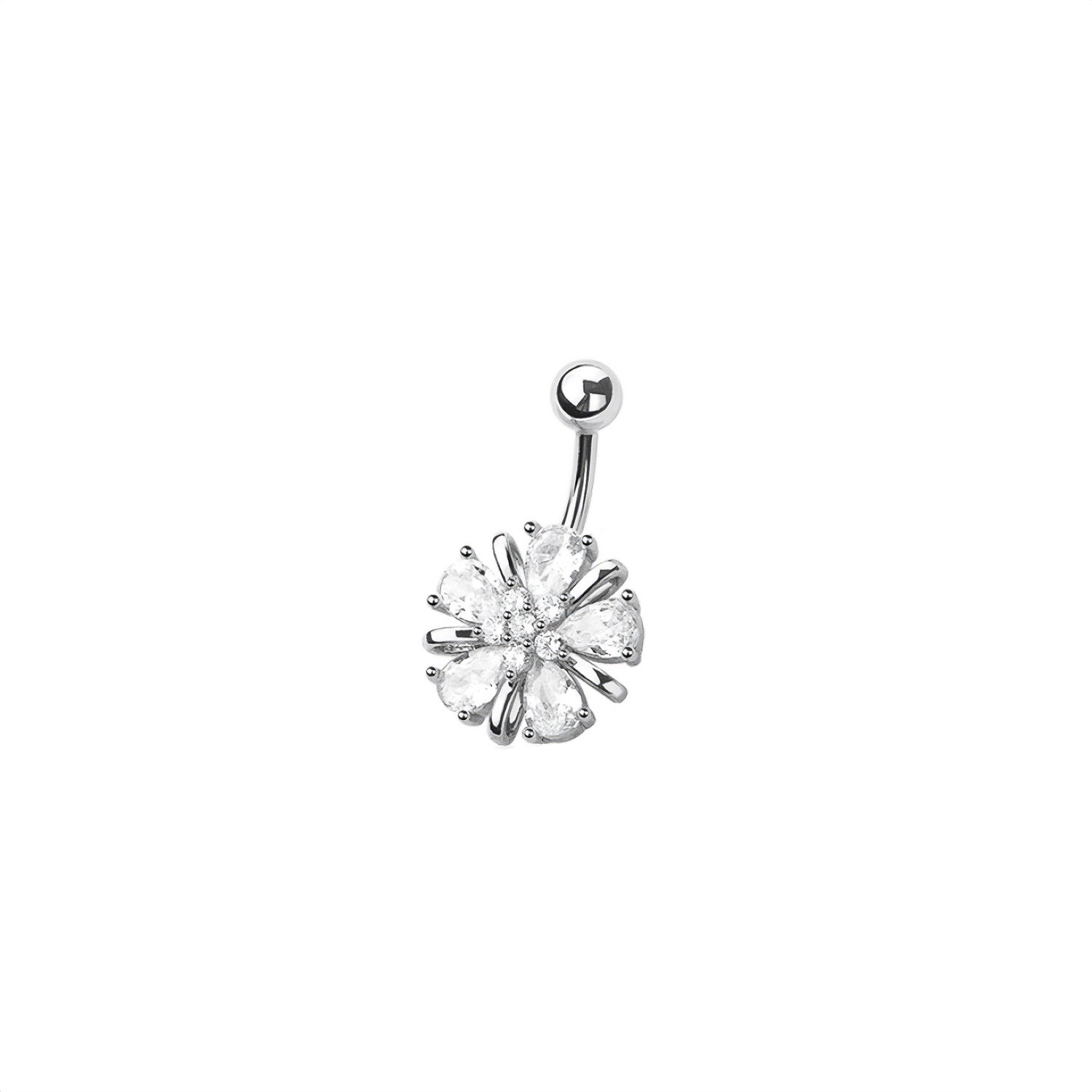 Flower Belly Button Ring