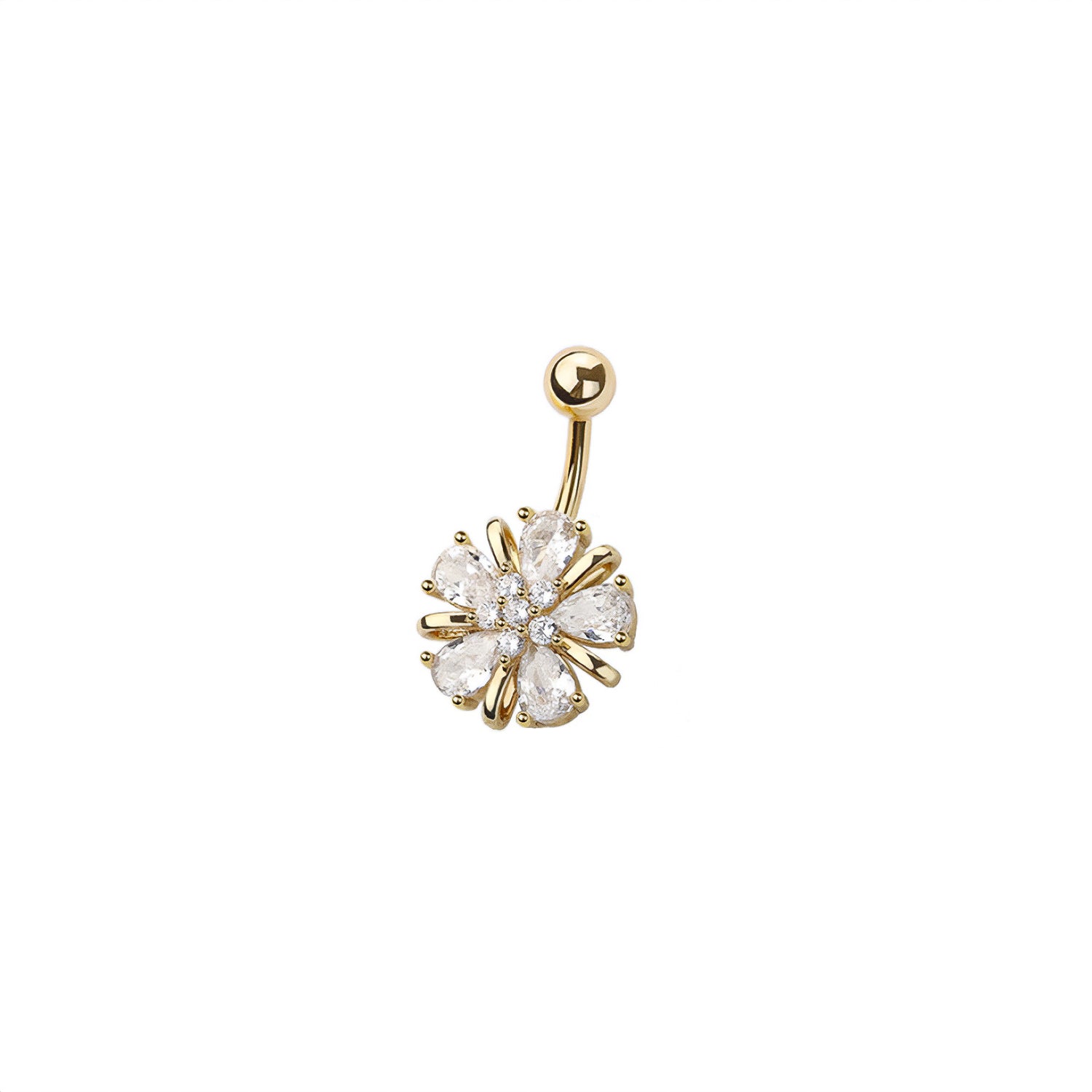 Flower Belly Button Ring