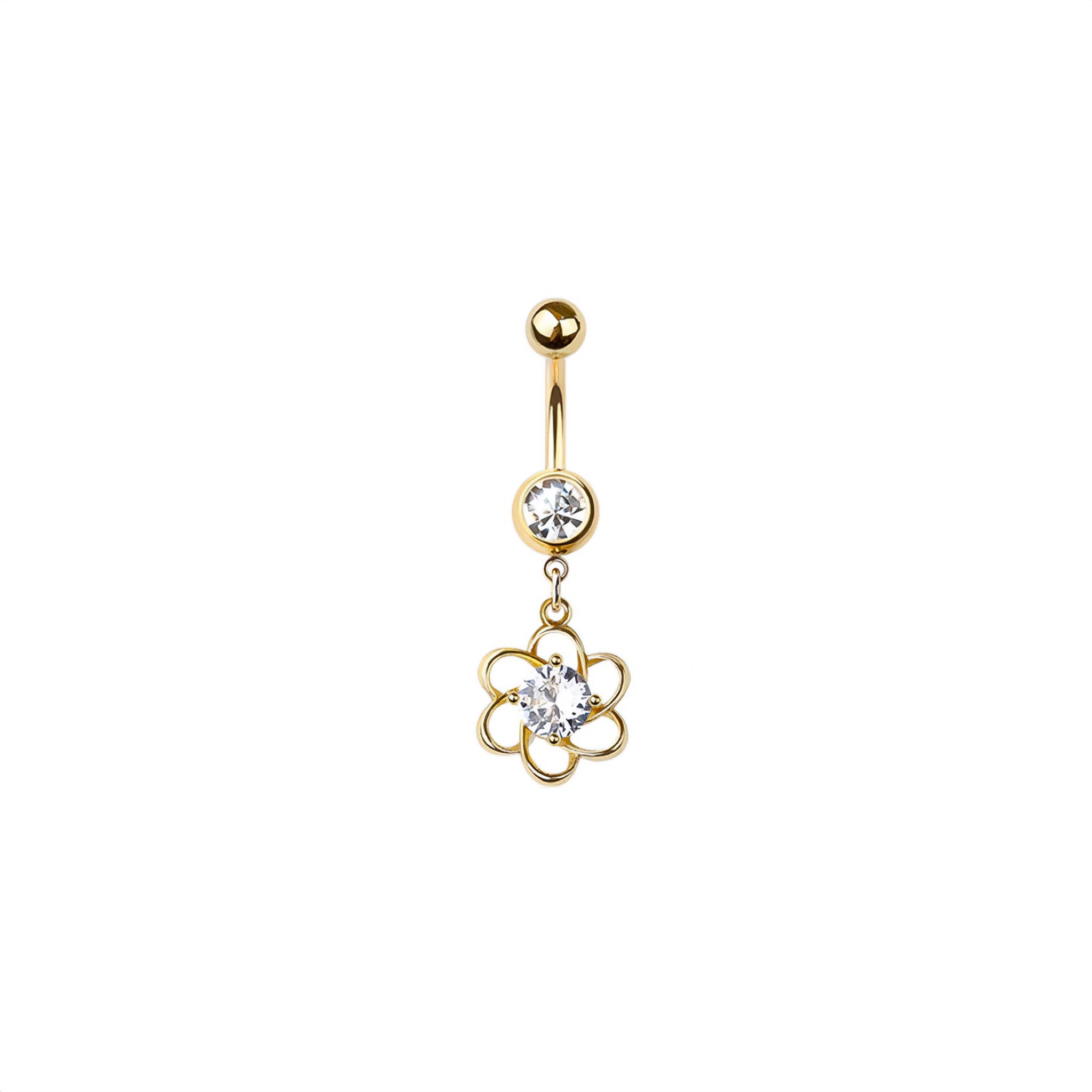 Flower Belly Button Ring