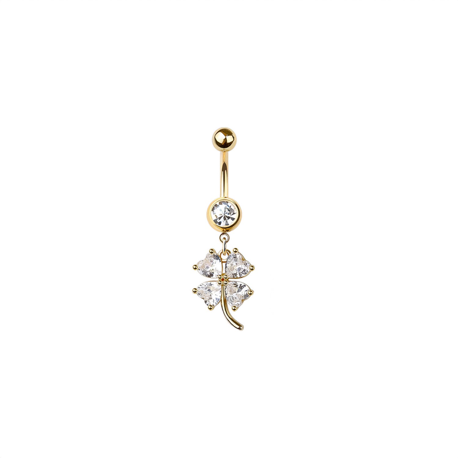 Clover Button Ring