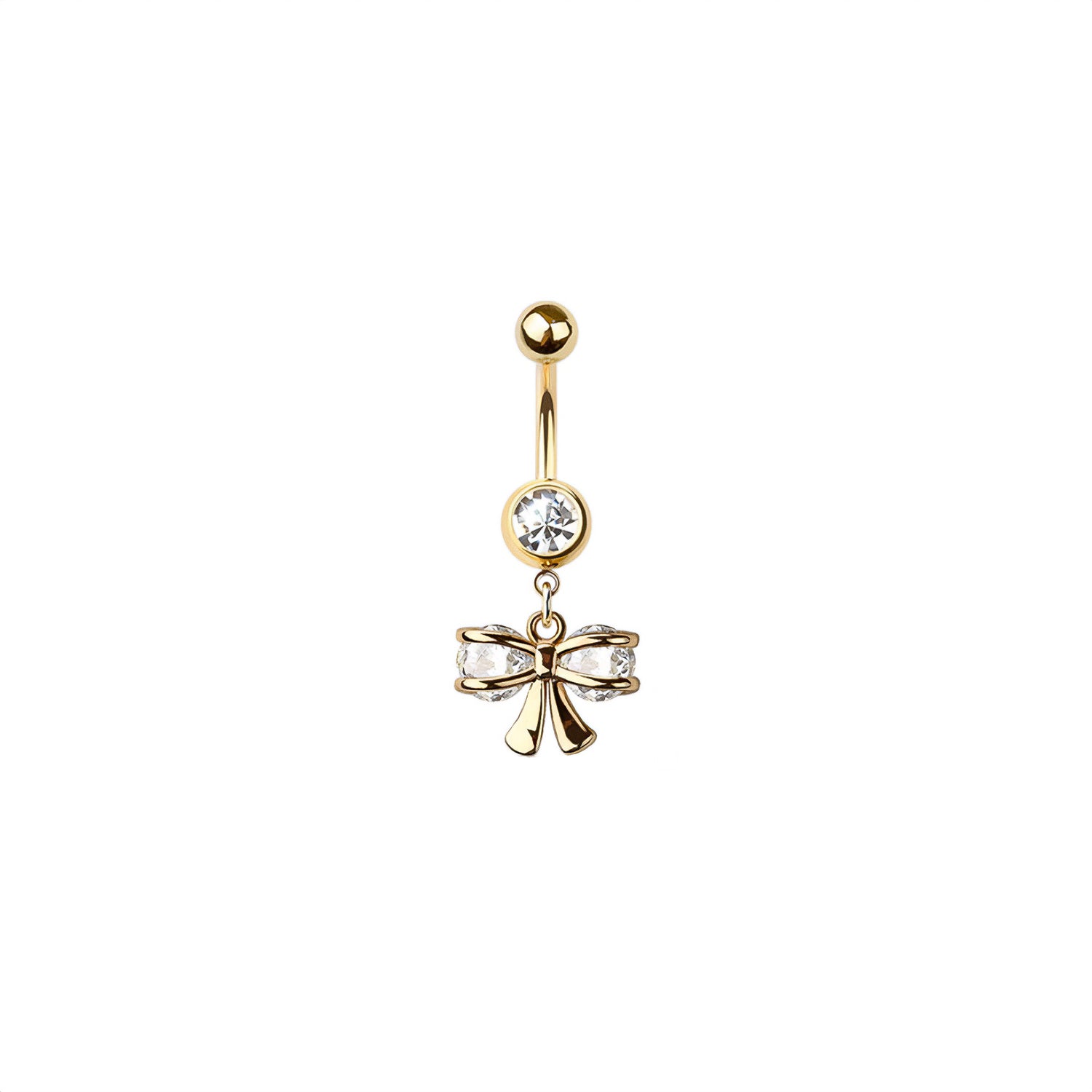 Ribbon Button Ring