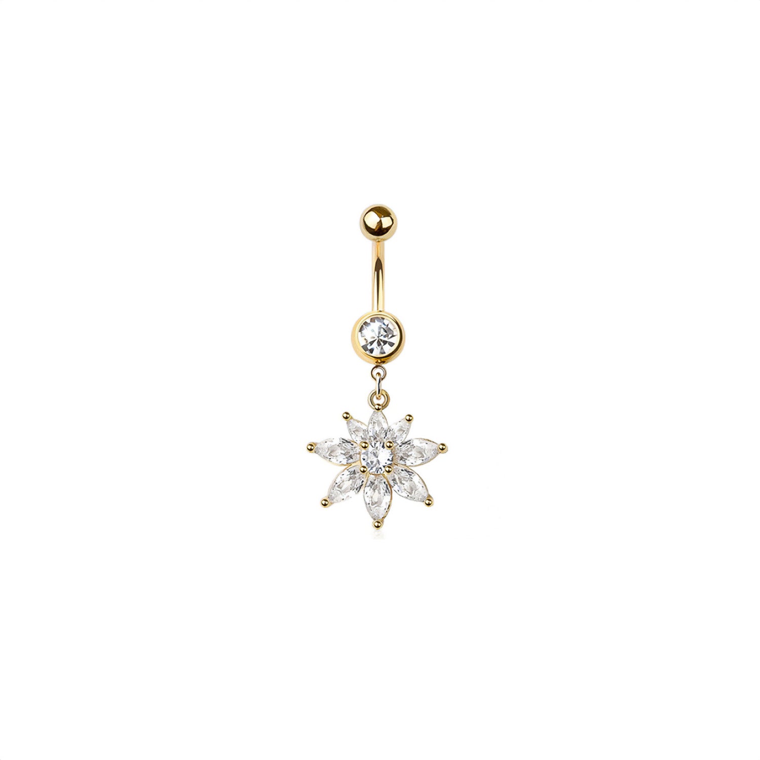 Sunburst Belly Button Ring
