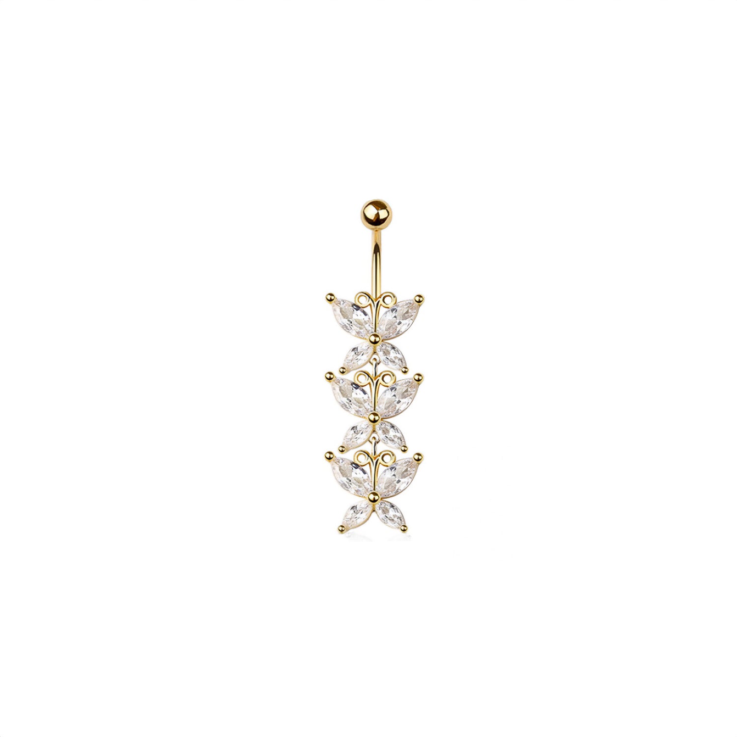 Butterfly Belly Button Ring