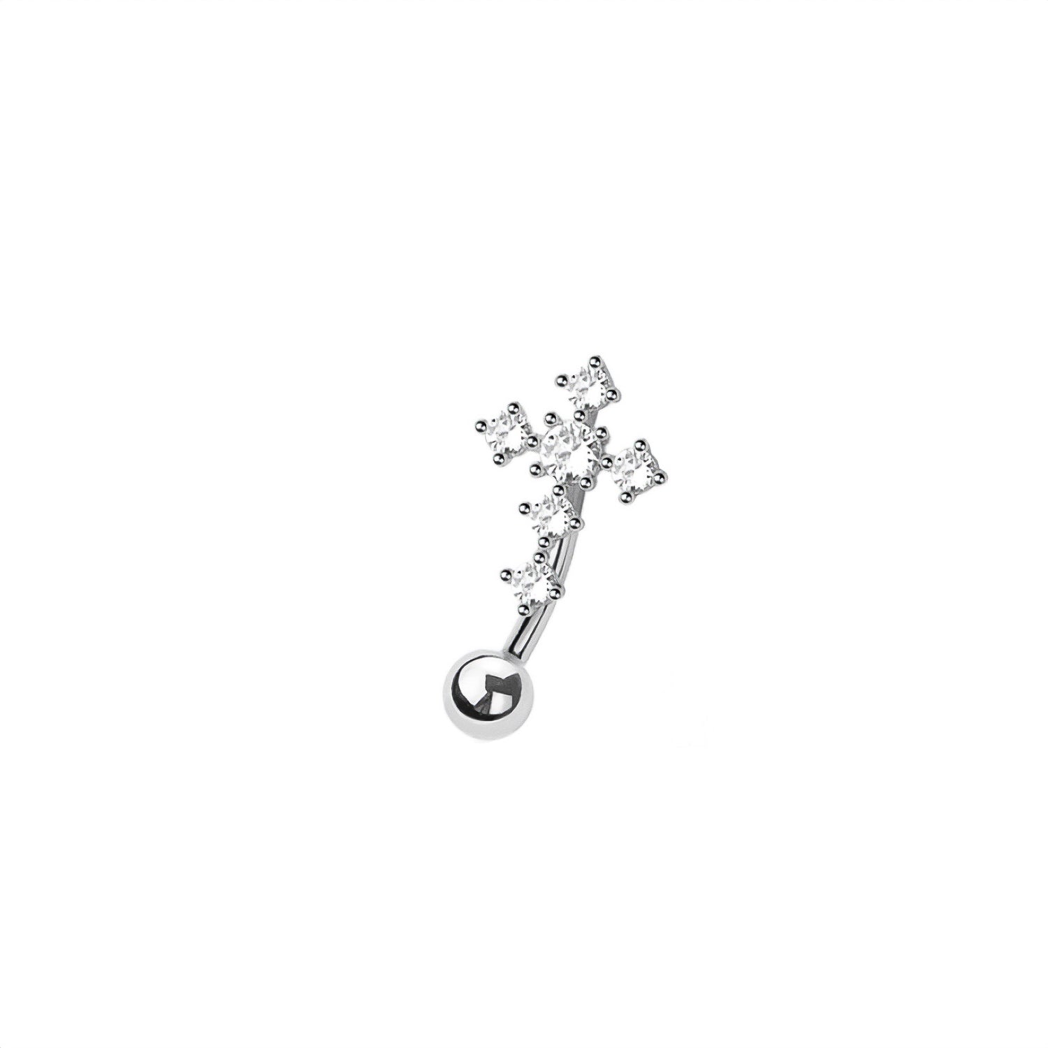 Cross Belly Button Ring