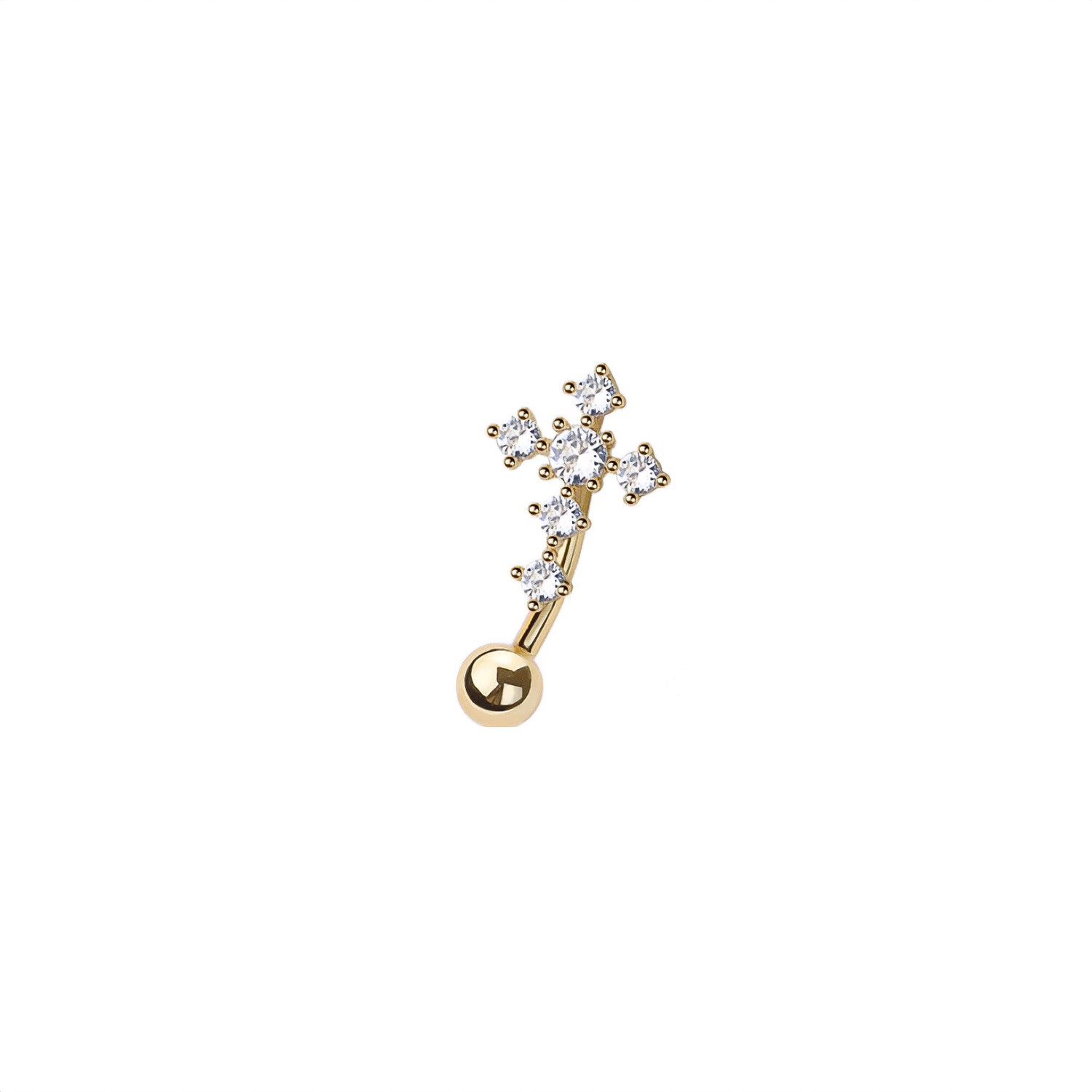 Cross Belly Button Ring