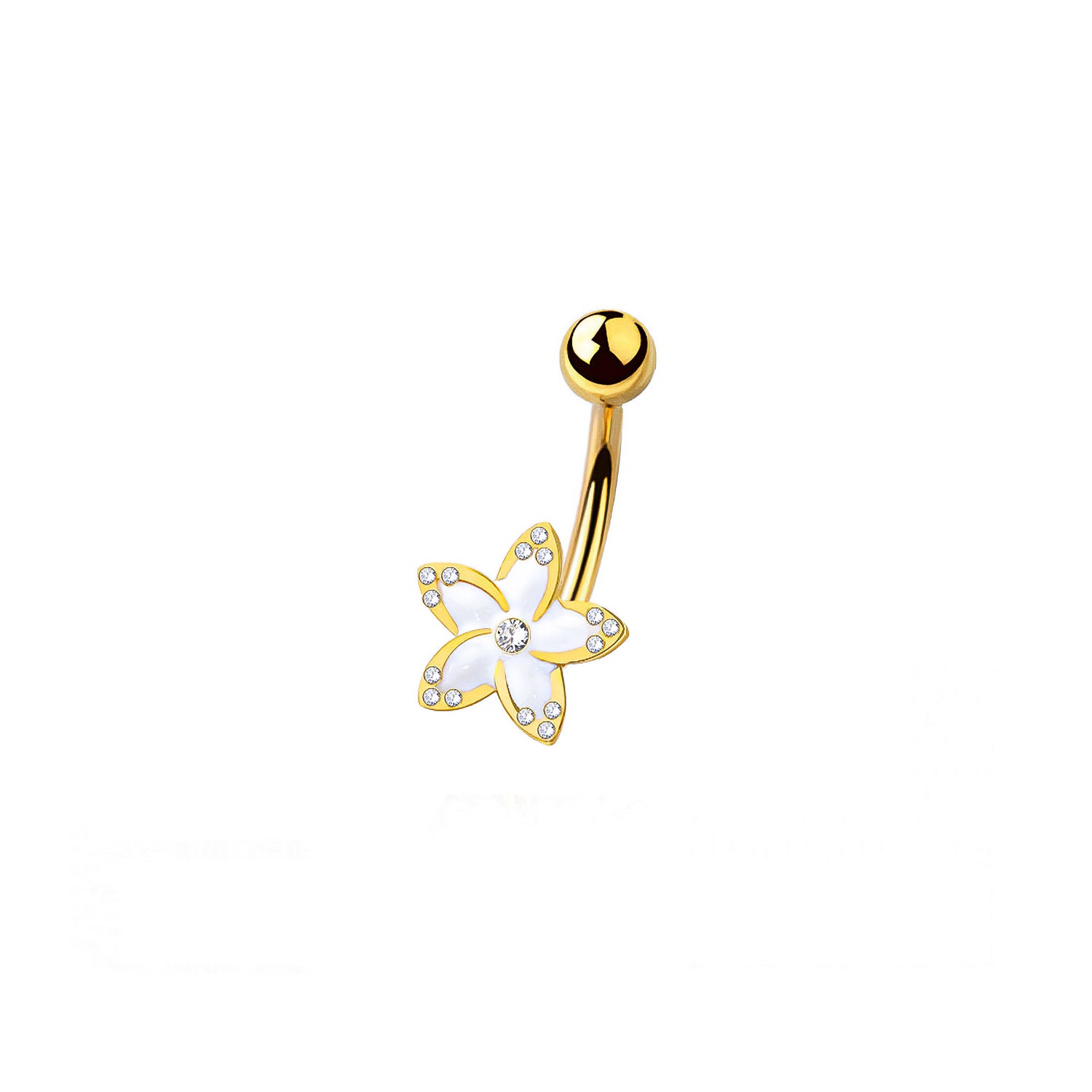 Flower Belly Button Ring
