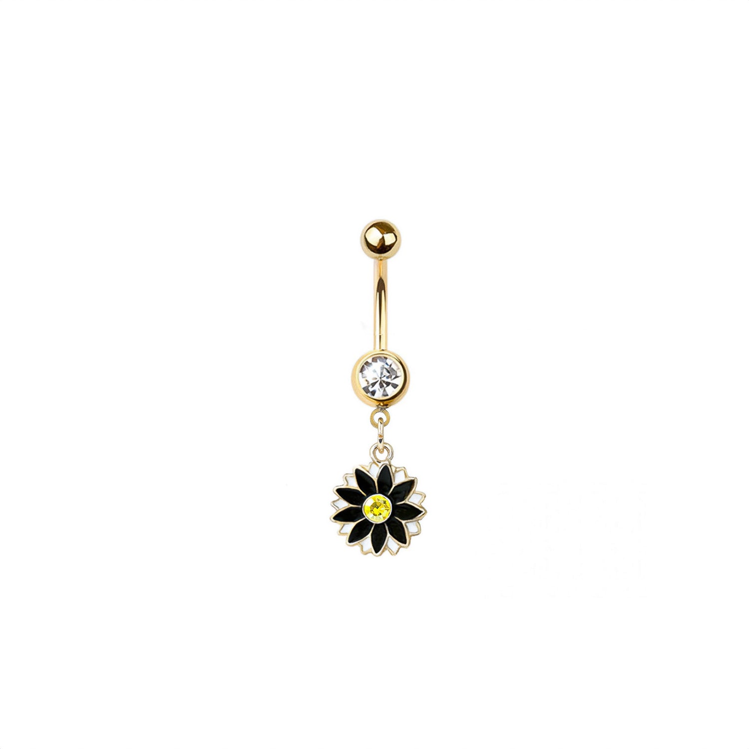 Sunflower Belly Button Ring