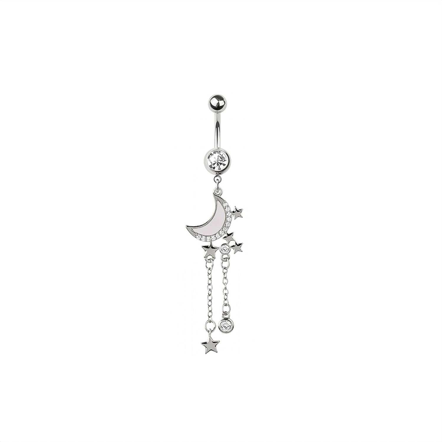 Moon & Stars Belly Button Ring
