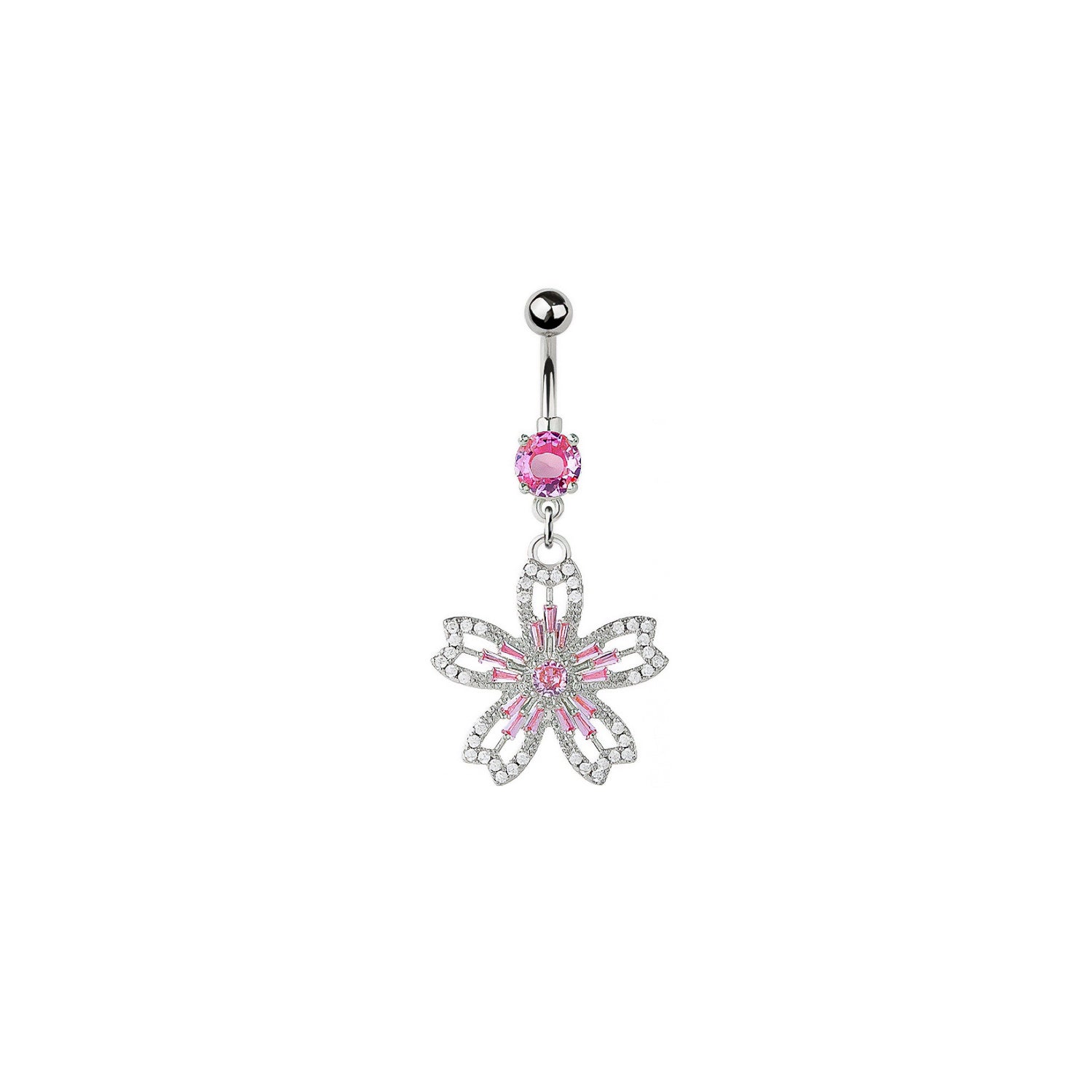 Flower Belly Button Ring