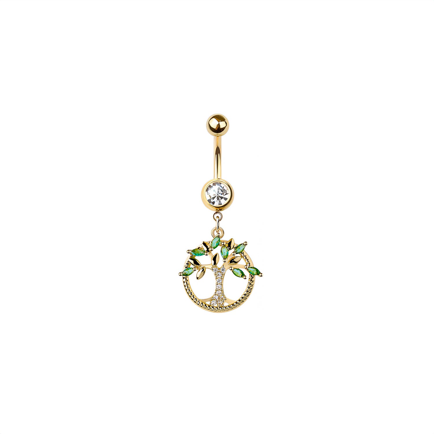 Tree of Life Belly Button Ring