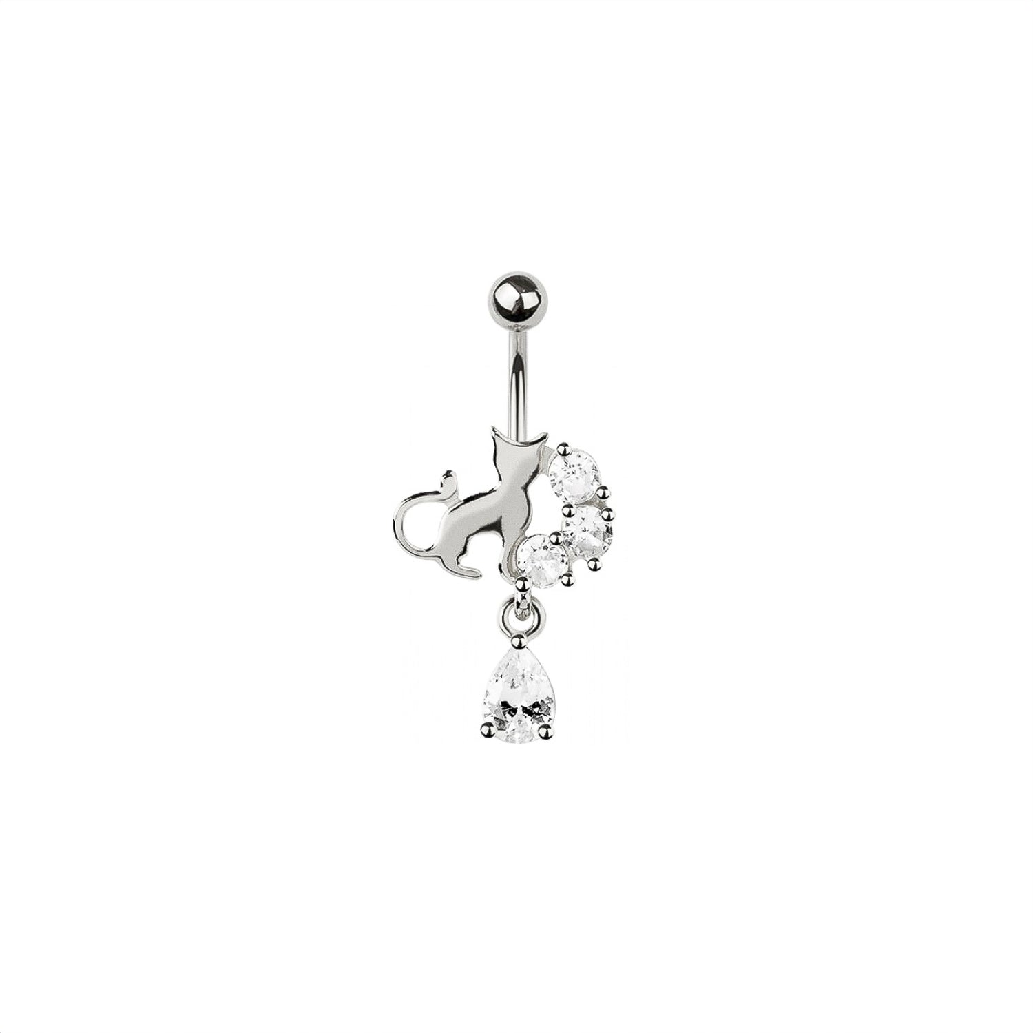 Cat Belly Button Ring