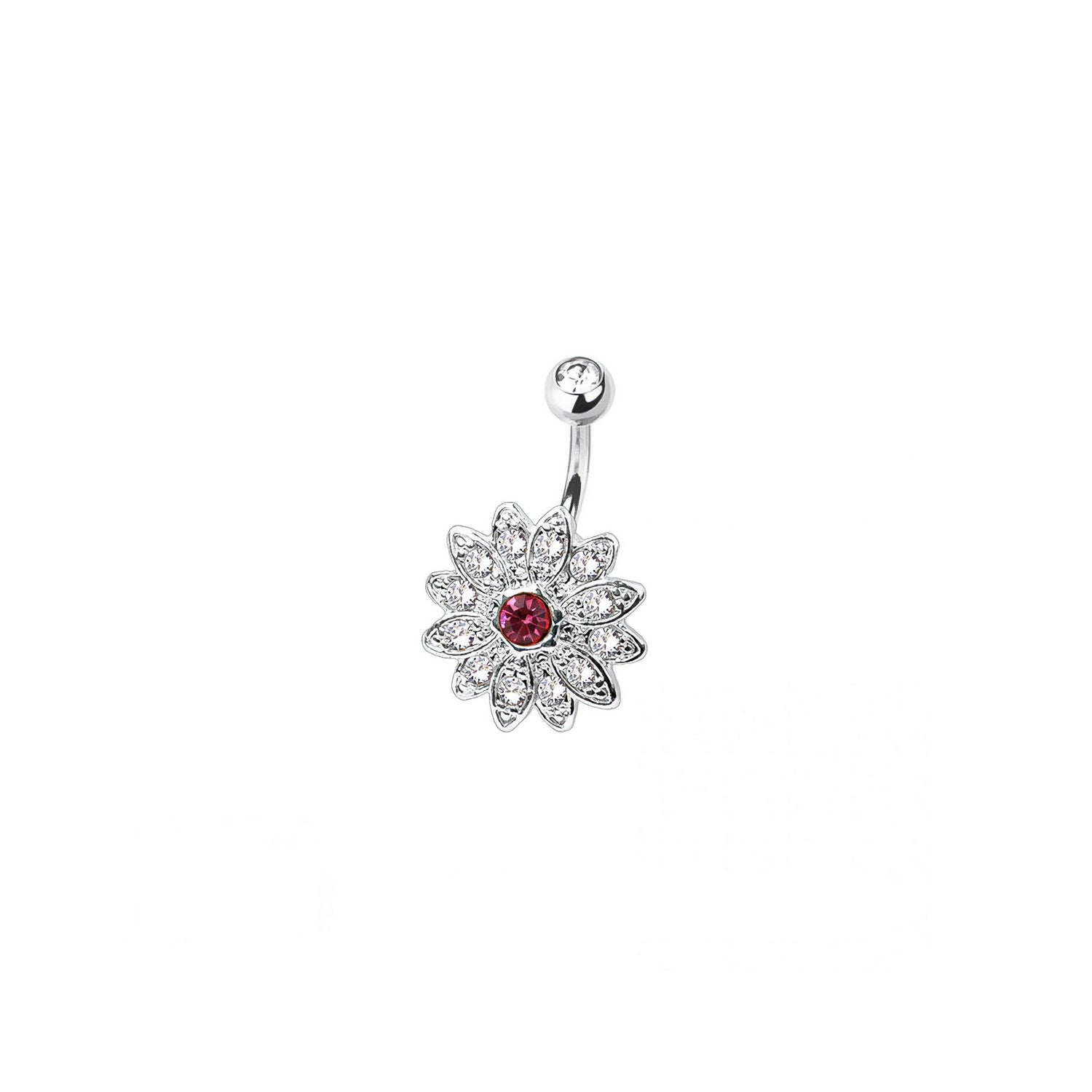 Flower Belly Button Ring