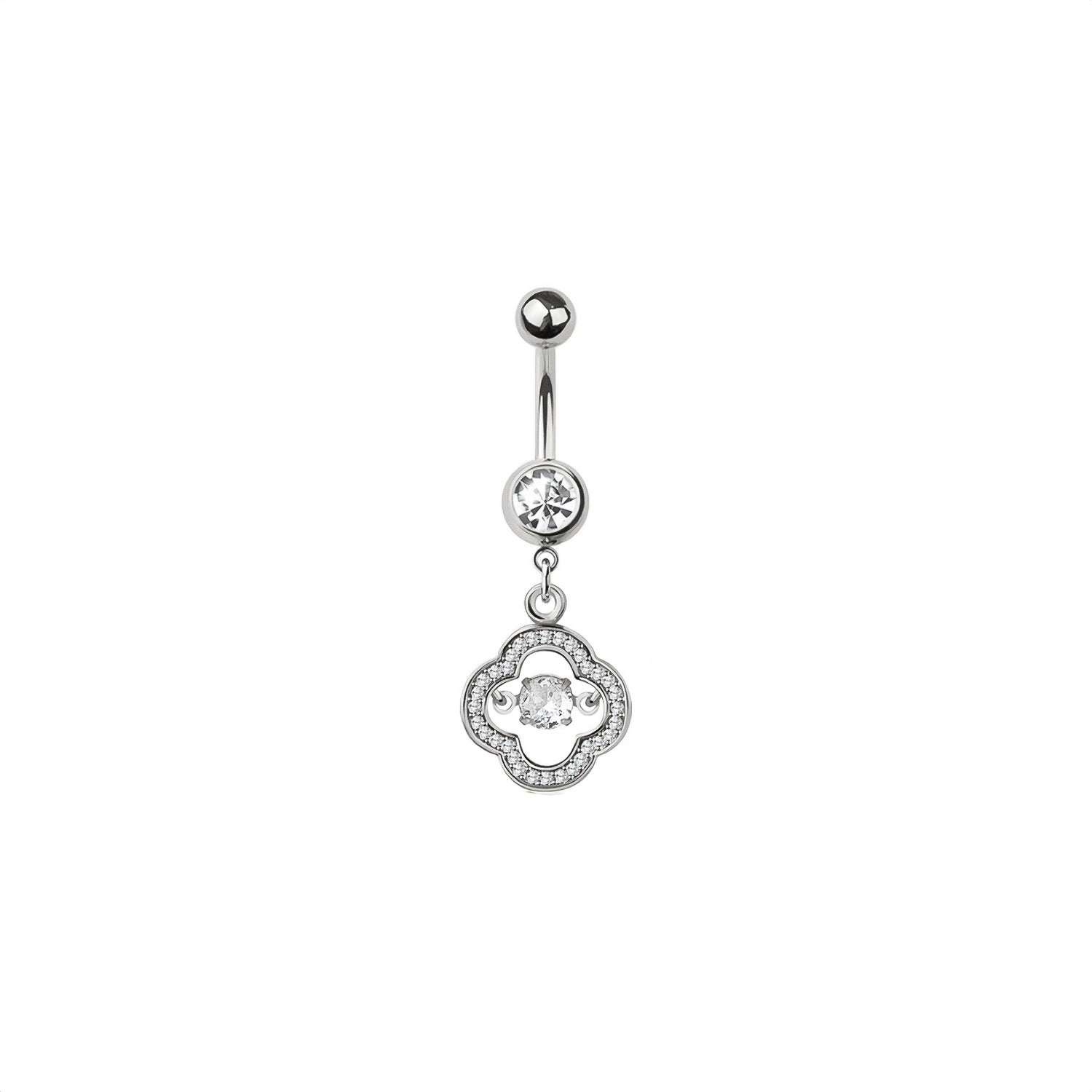 Clover Button Ring