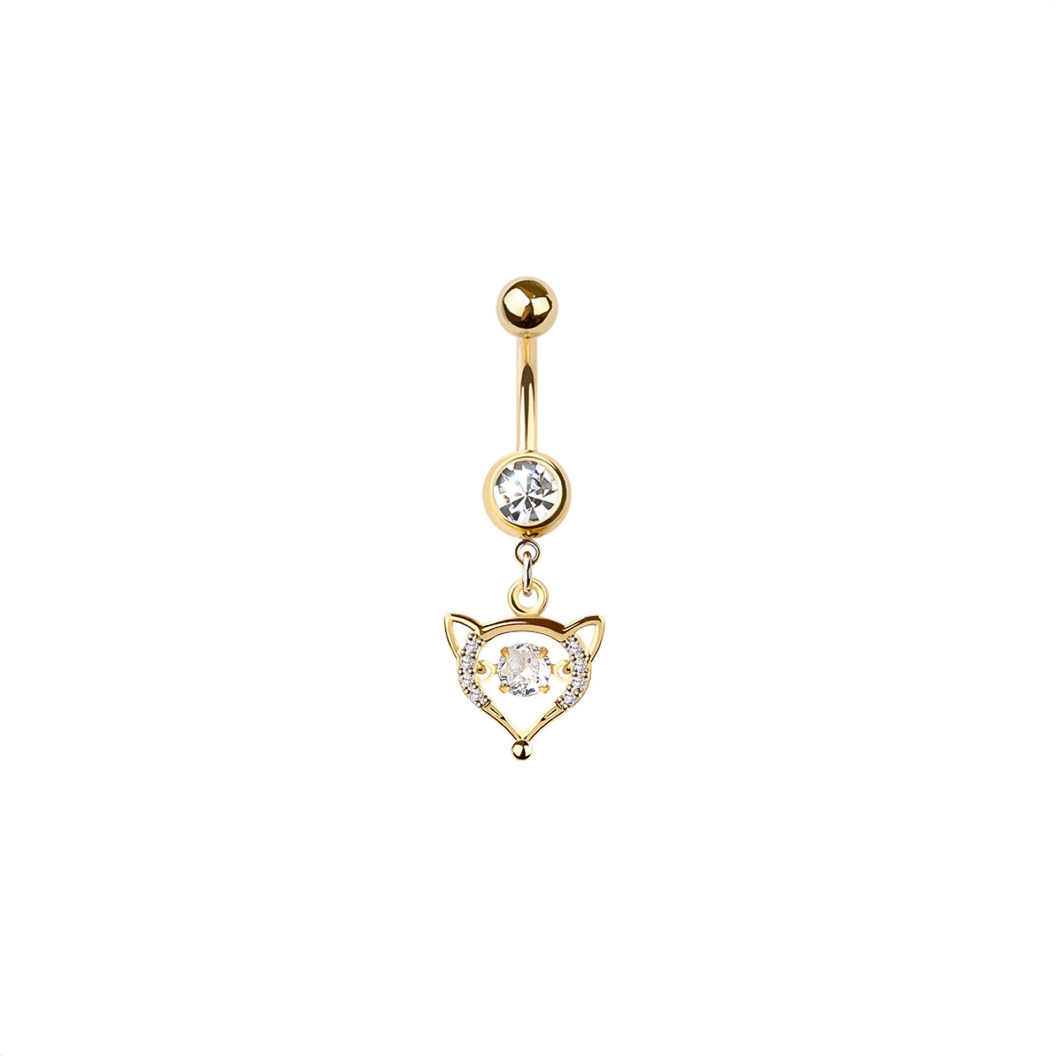 Fox Belly Button Ring