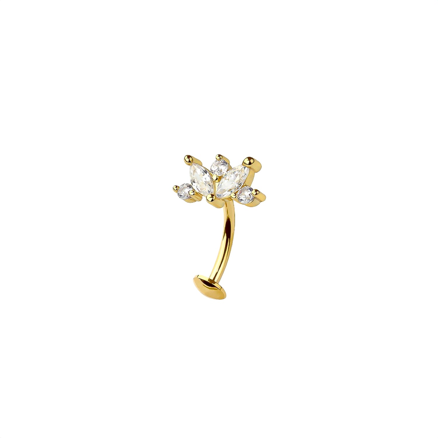 Marquise Belly Button Ring