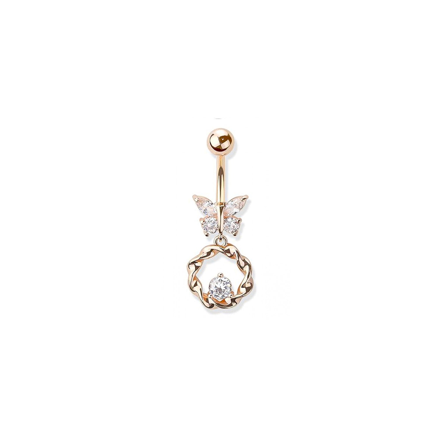 Butterfly Belly Button Ring