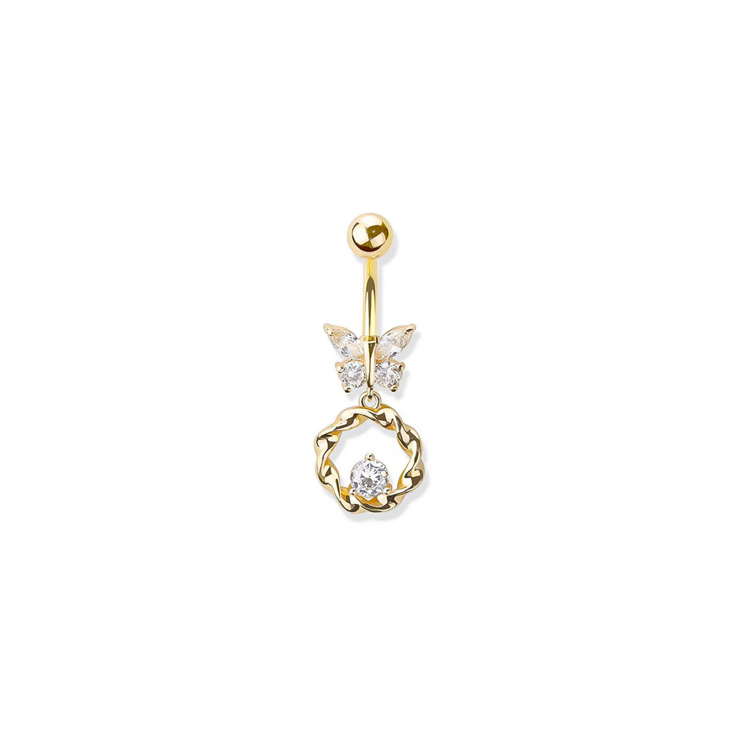 Butterfly Belly Button Ring