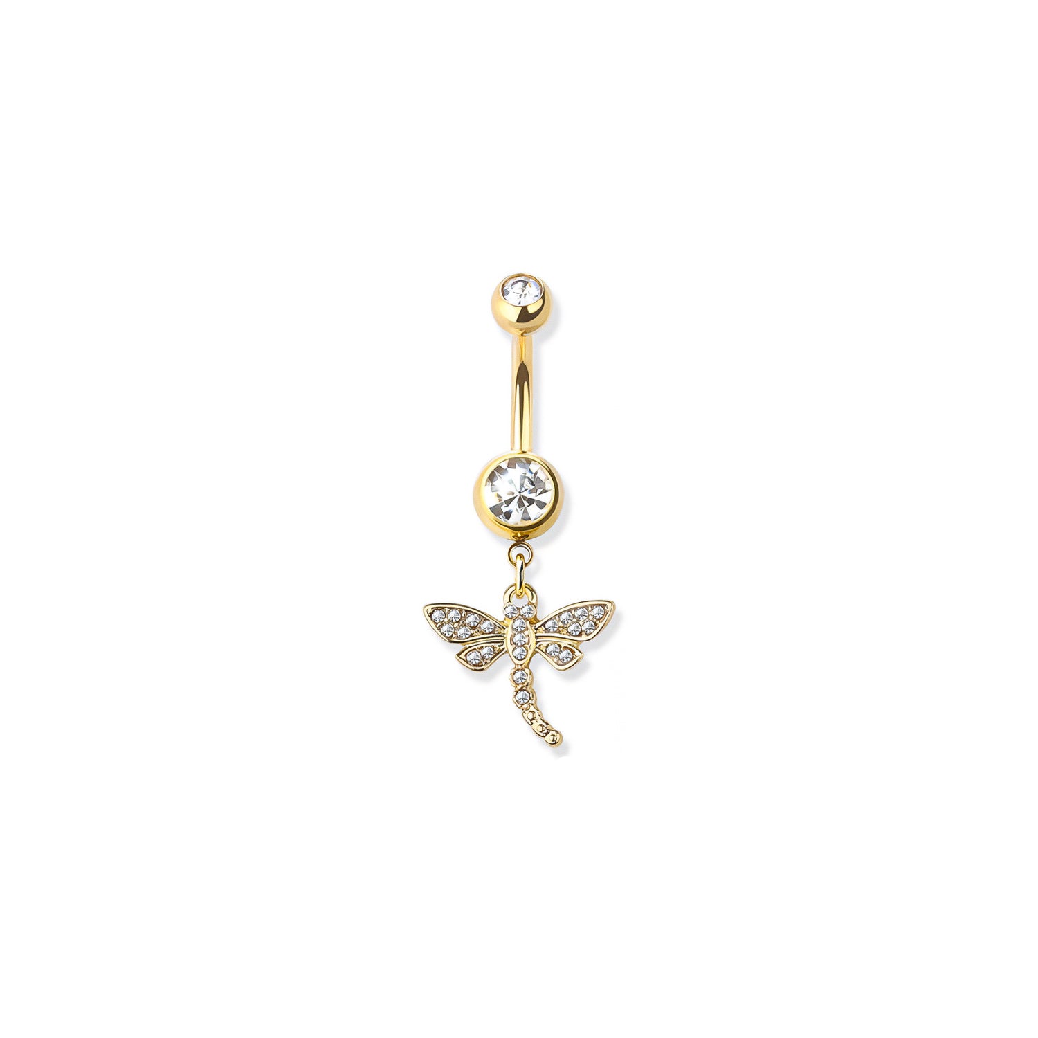 Dragonfly Dangle Belly Ring