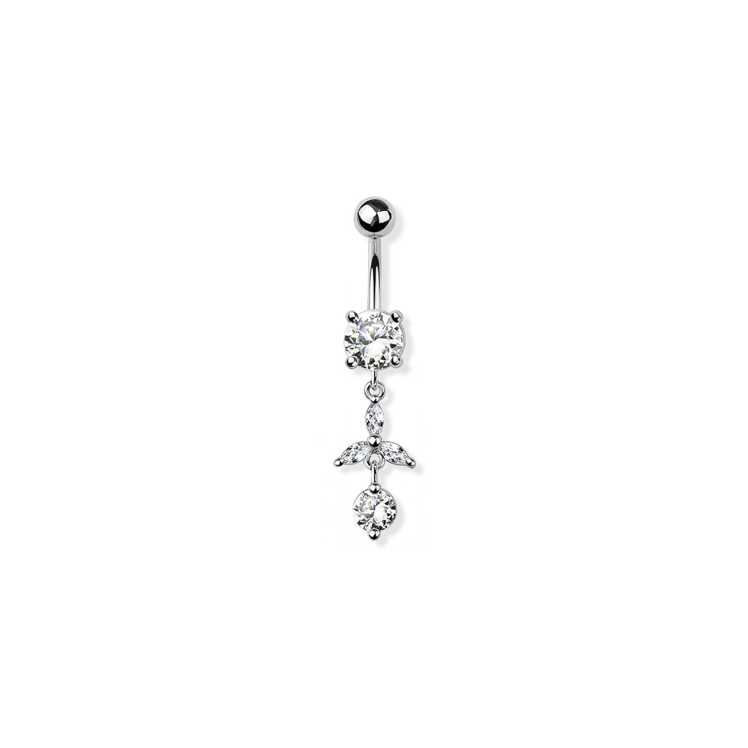 Marquise Belly Button Ring