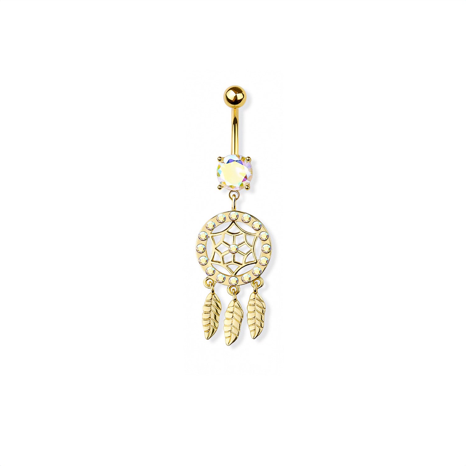 Dream Catcher Belly Button Ring