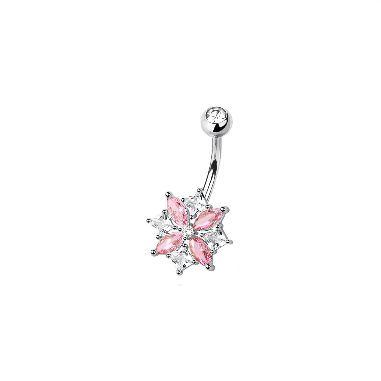 Flower Belly Button Ring