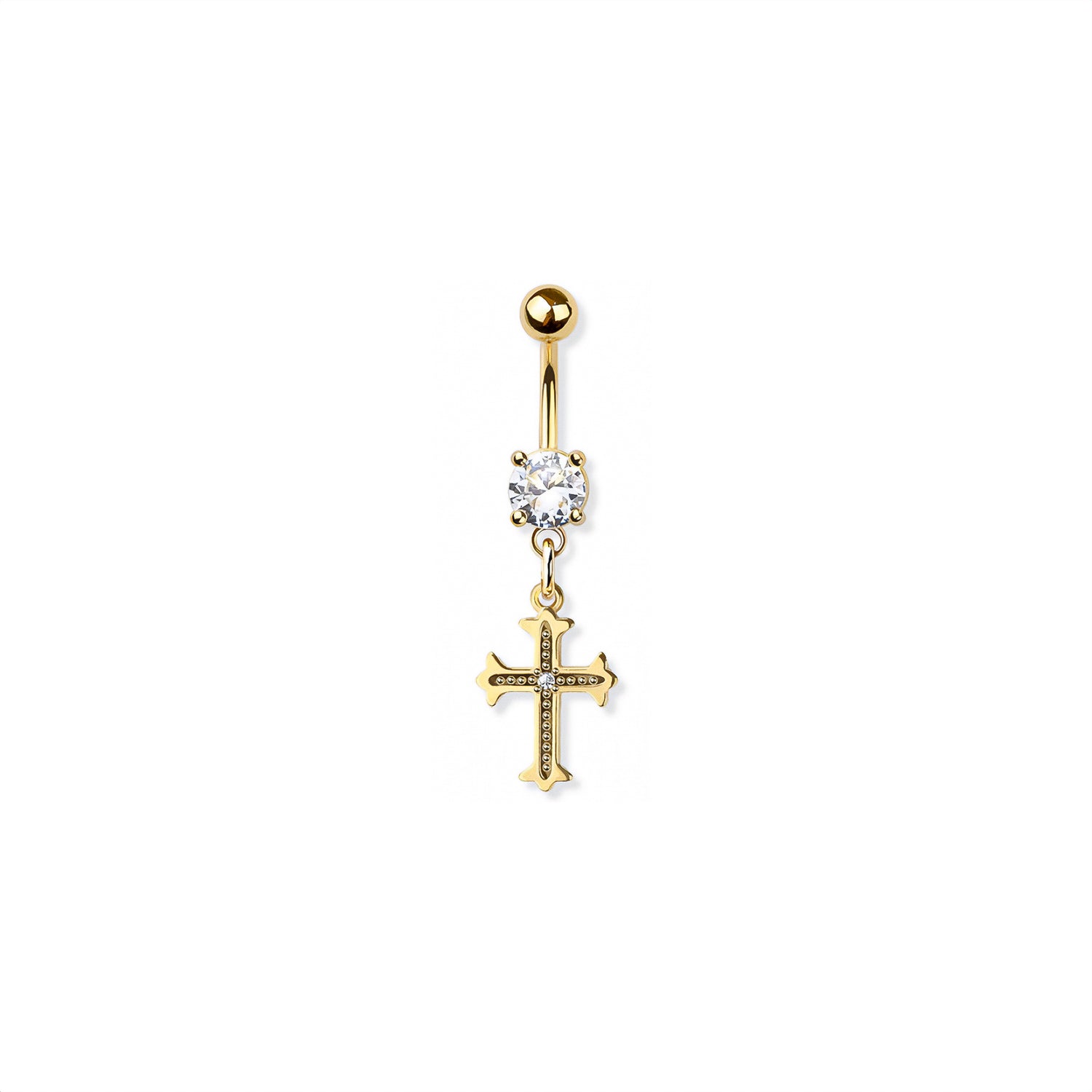 Cross Belly Button Ring