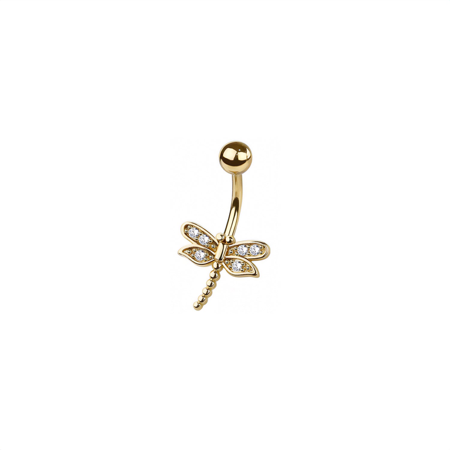 Dragonfly Belly Button Ring