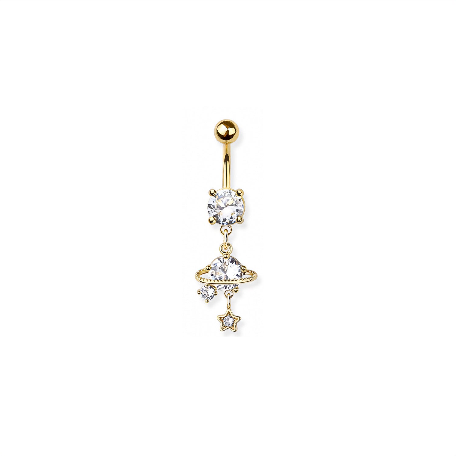 Stars & Planet Belly Button Ring