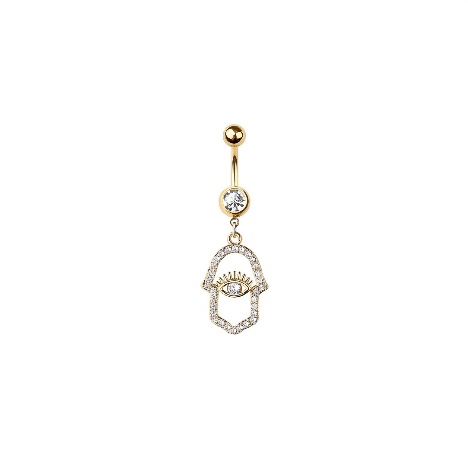 Hamsa Belly Button Ring