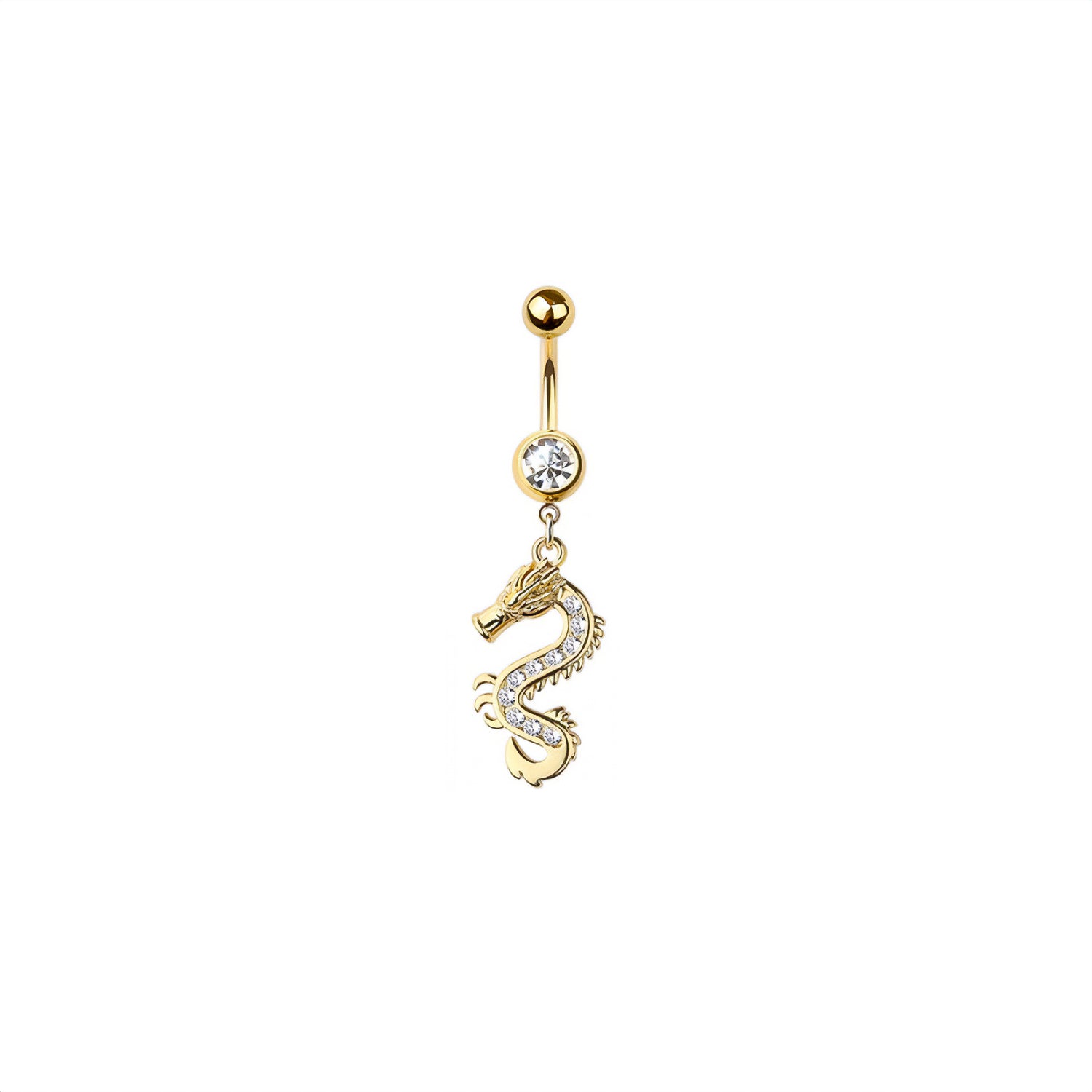 Dragon Belly Button Ring