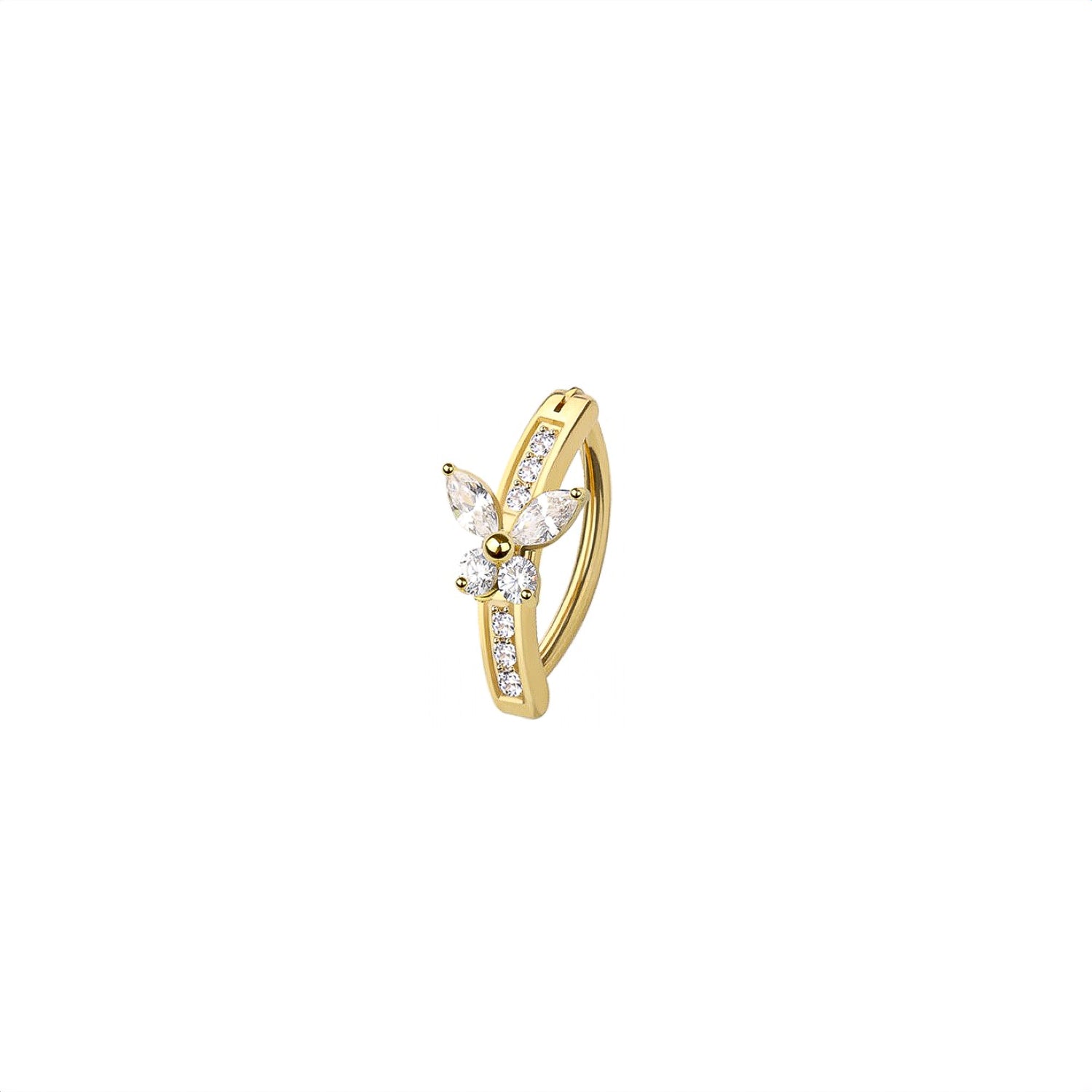 Butterfly Belly Button Clicker Ring