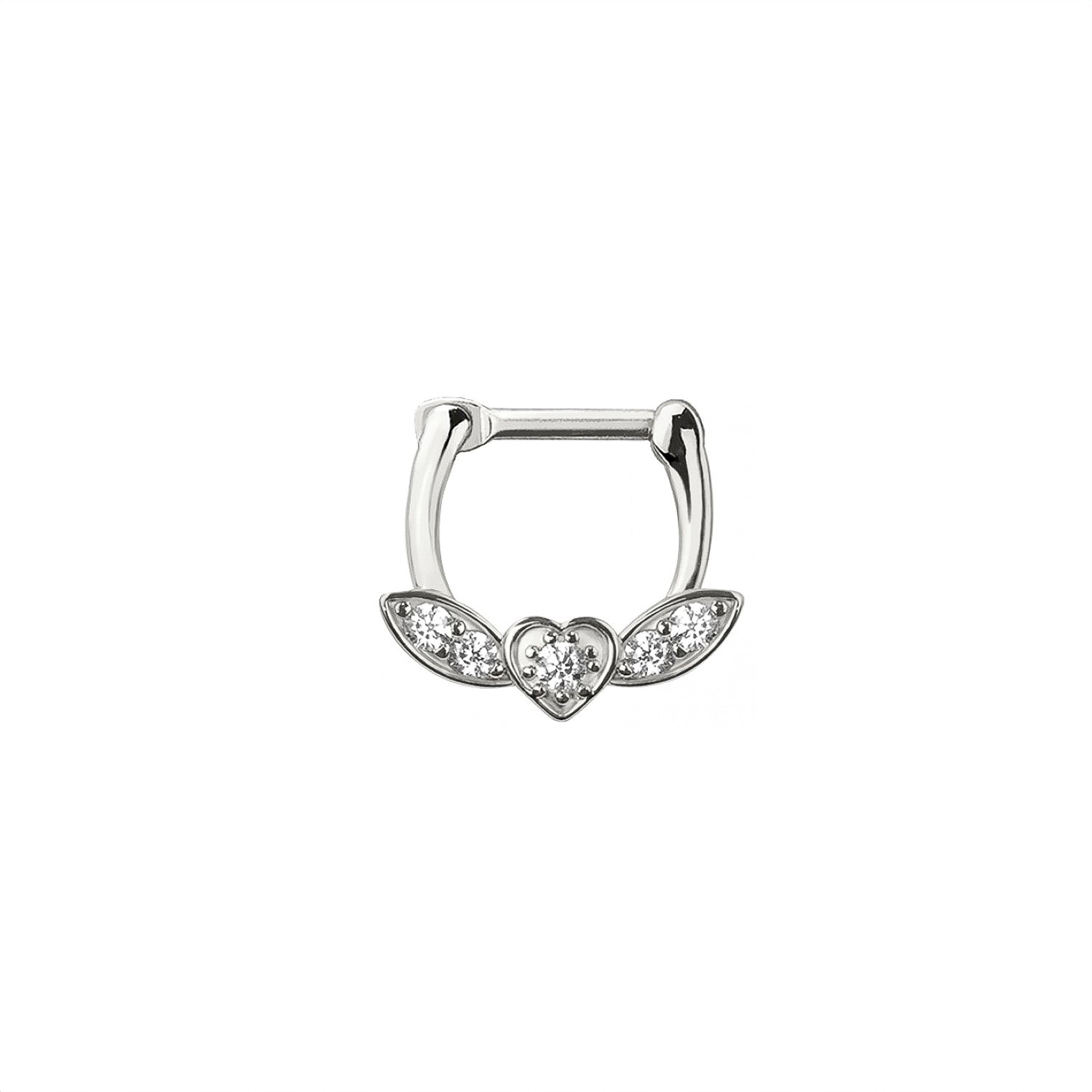 Heart Floral Septum Ring