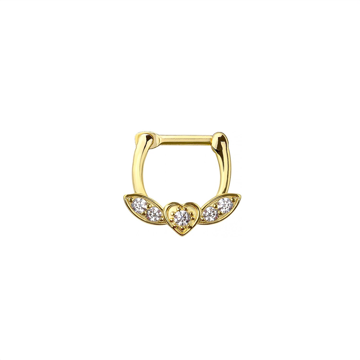 Heart Floral Septum Ring