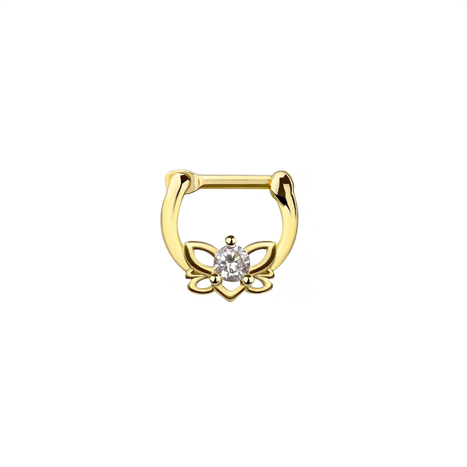 Lotus Septum Ring Hoop