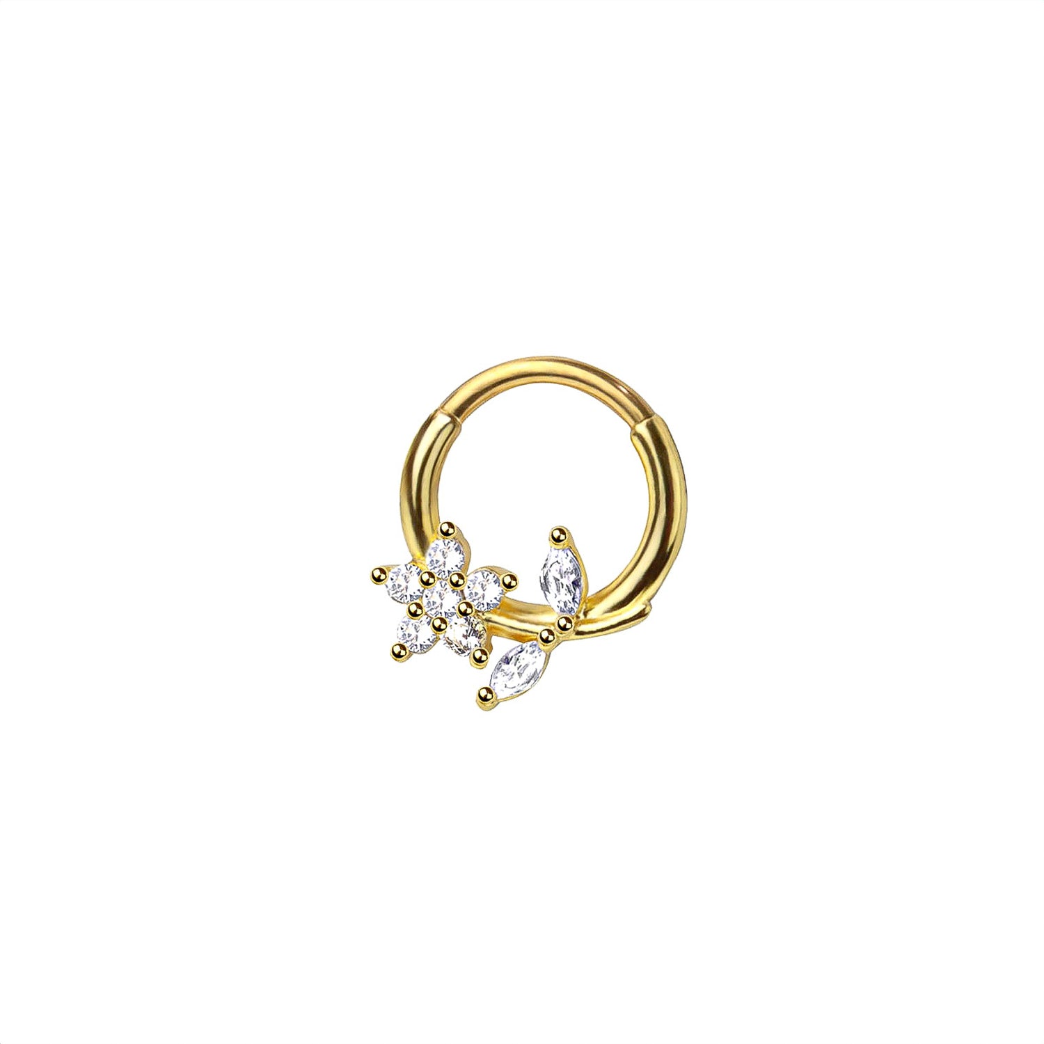 Floral Marquise Septum Ring