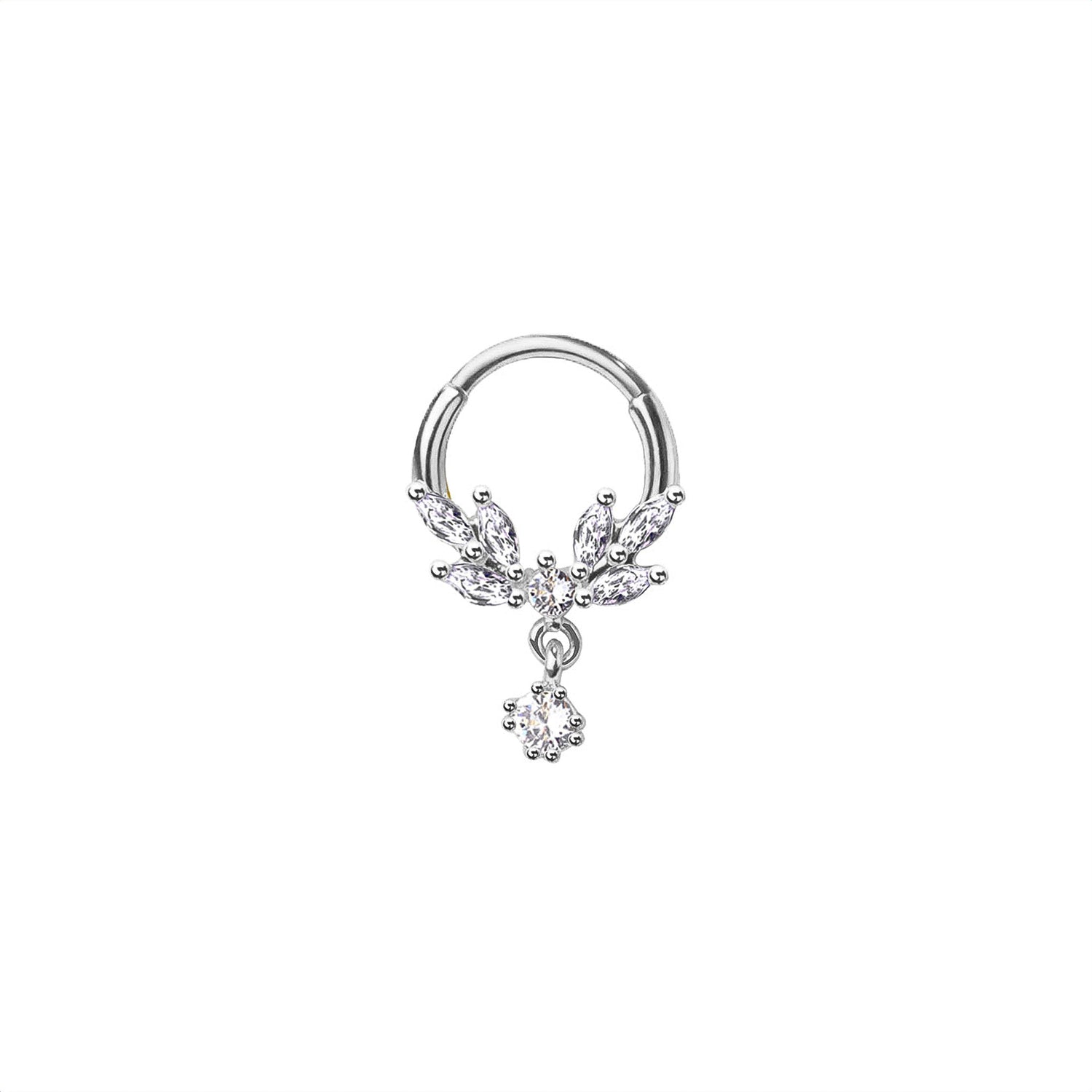 Marquise Floral Septum Ring