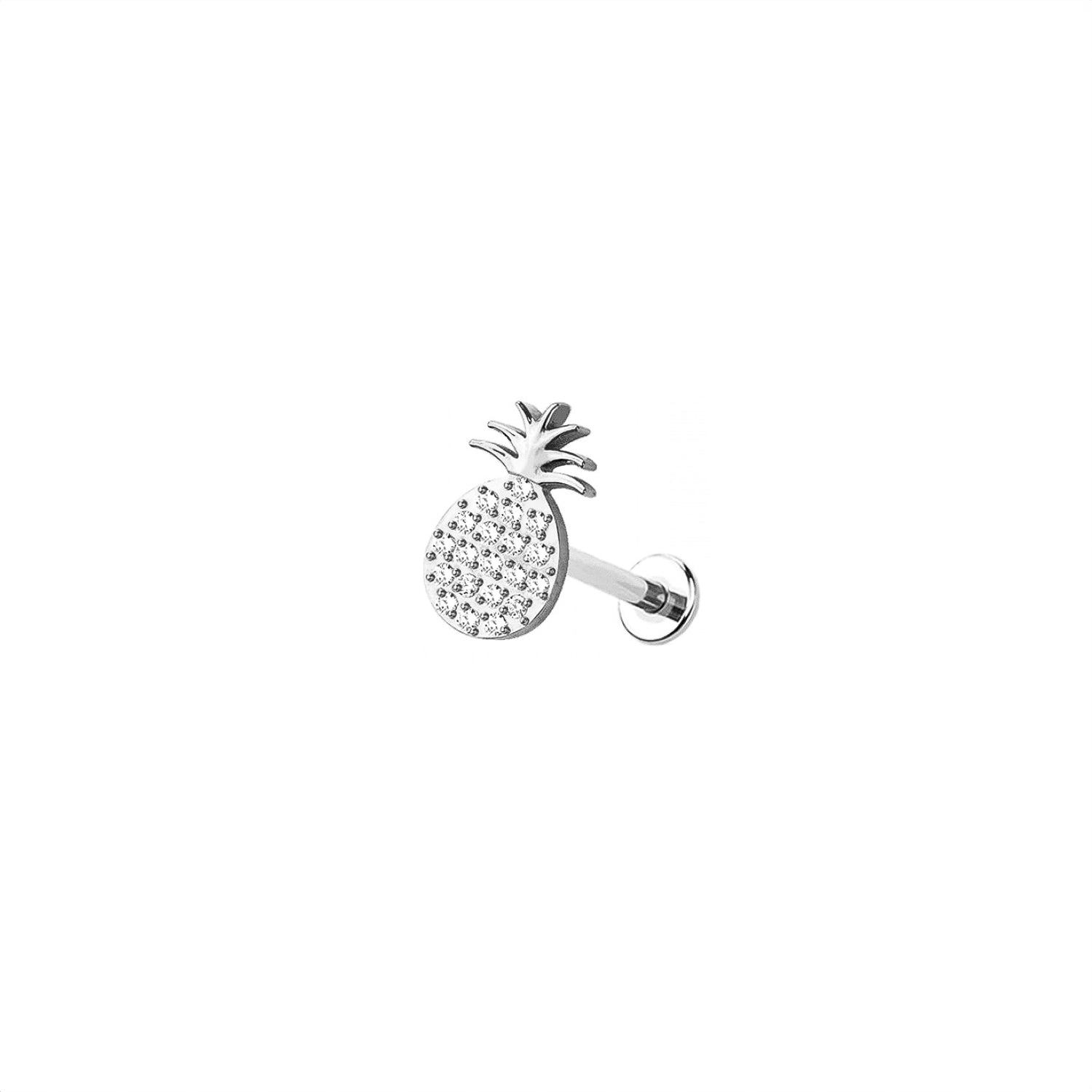 Micro Pineapple Threadless Labret - Titanium Implant Grade ASTM F136