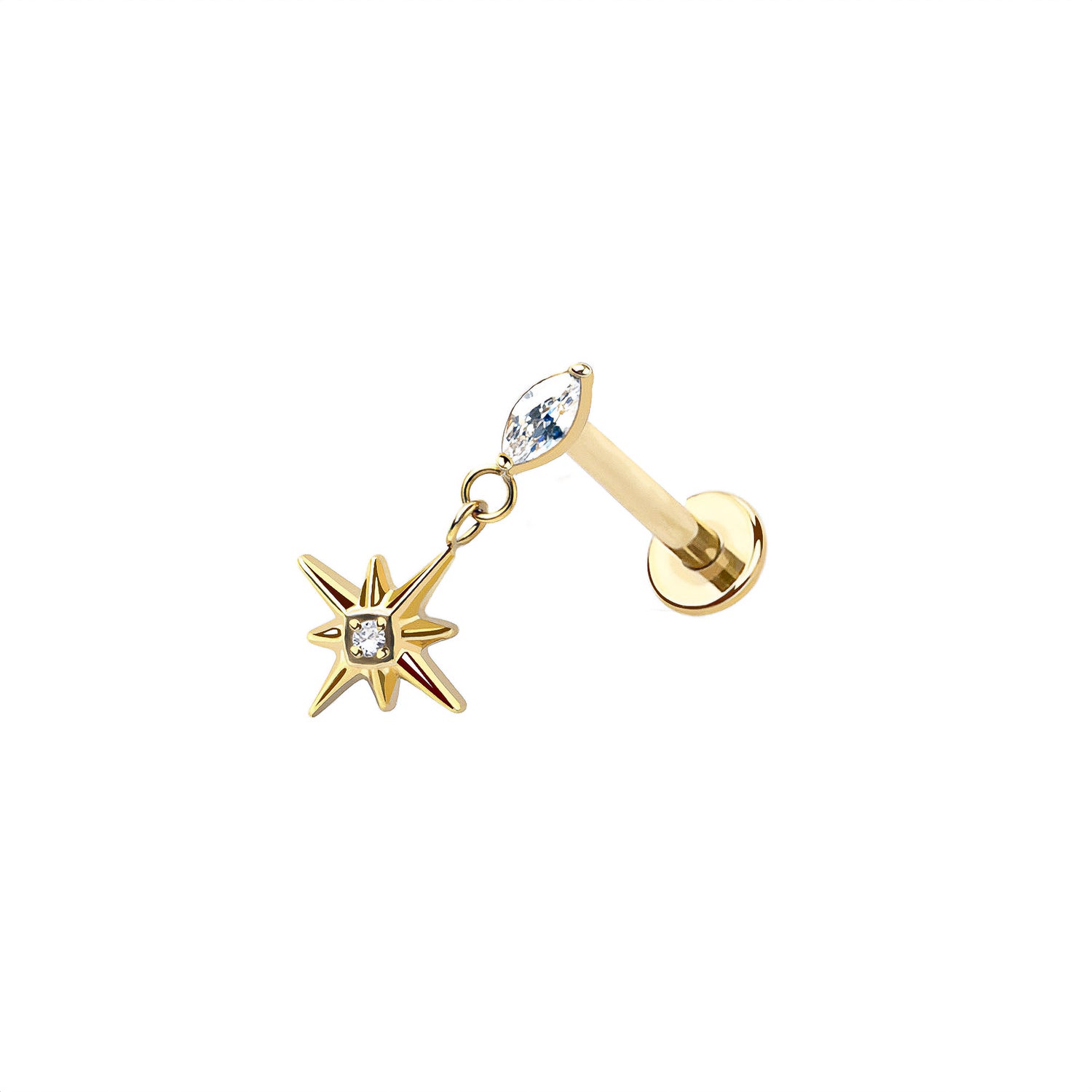 Micro Star Threadless Labret